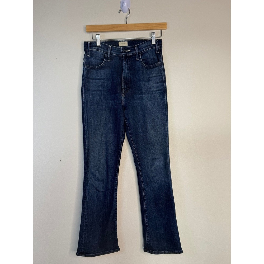 MOTHER The Hustler‎ Ankle Jeans Heirloom Wash High Rise Flare Denim 26